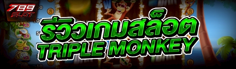 รีวิว เกมสล็อต Triple Monkey